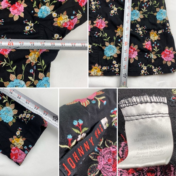 Johnny Was Heavily Floral Embroidered Long Jacket - Picture 6 of 8
